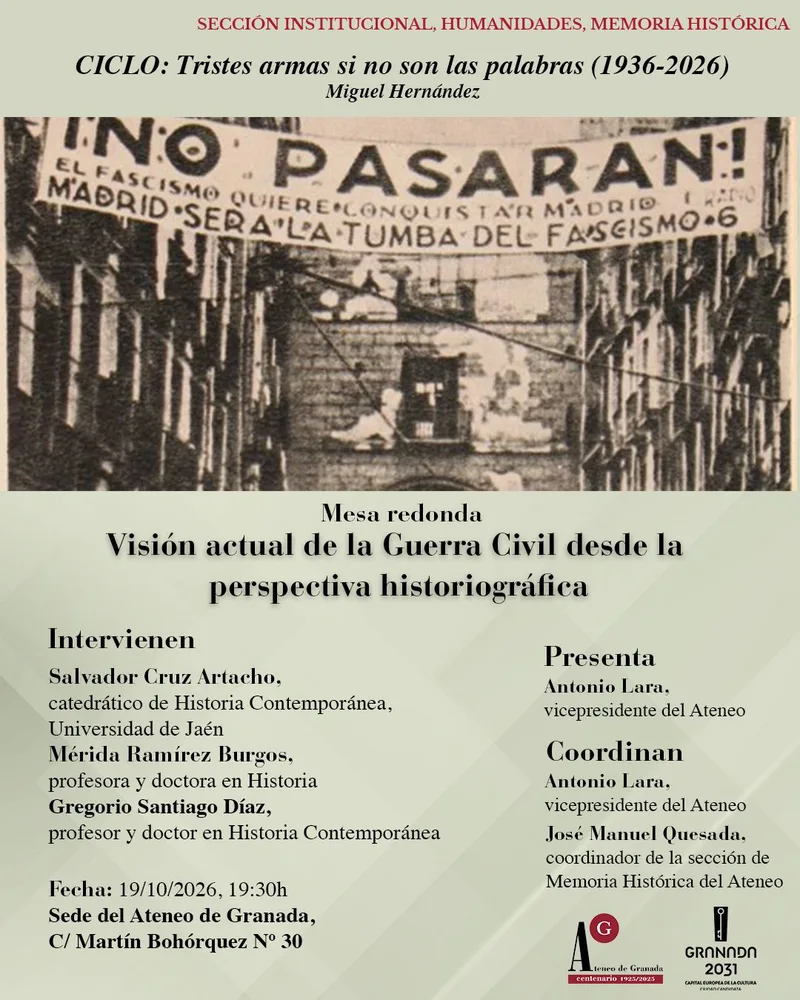 Visión actual de la Guerra Civil desde la perspectiva historiográfica