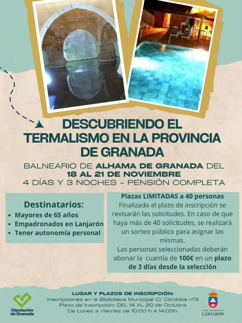 Descubriendo el termalismo en la provincia de Granada