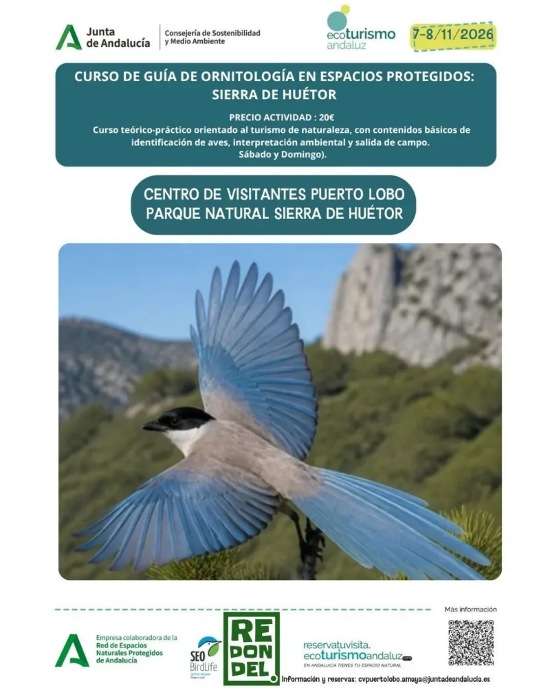 Curso de Guía de Ornitología en Espacios Protegidos: Sierra de Huétor