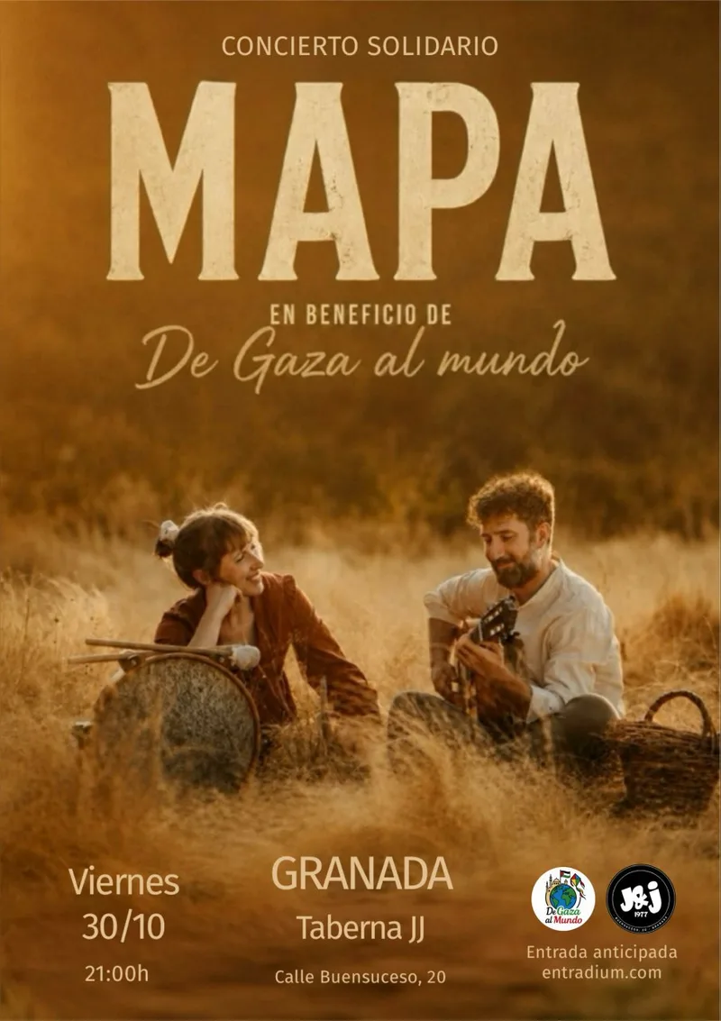 Concierto Solidario con Gaza. Mapa